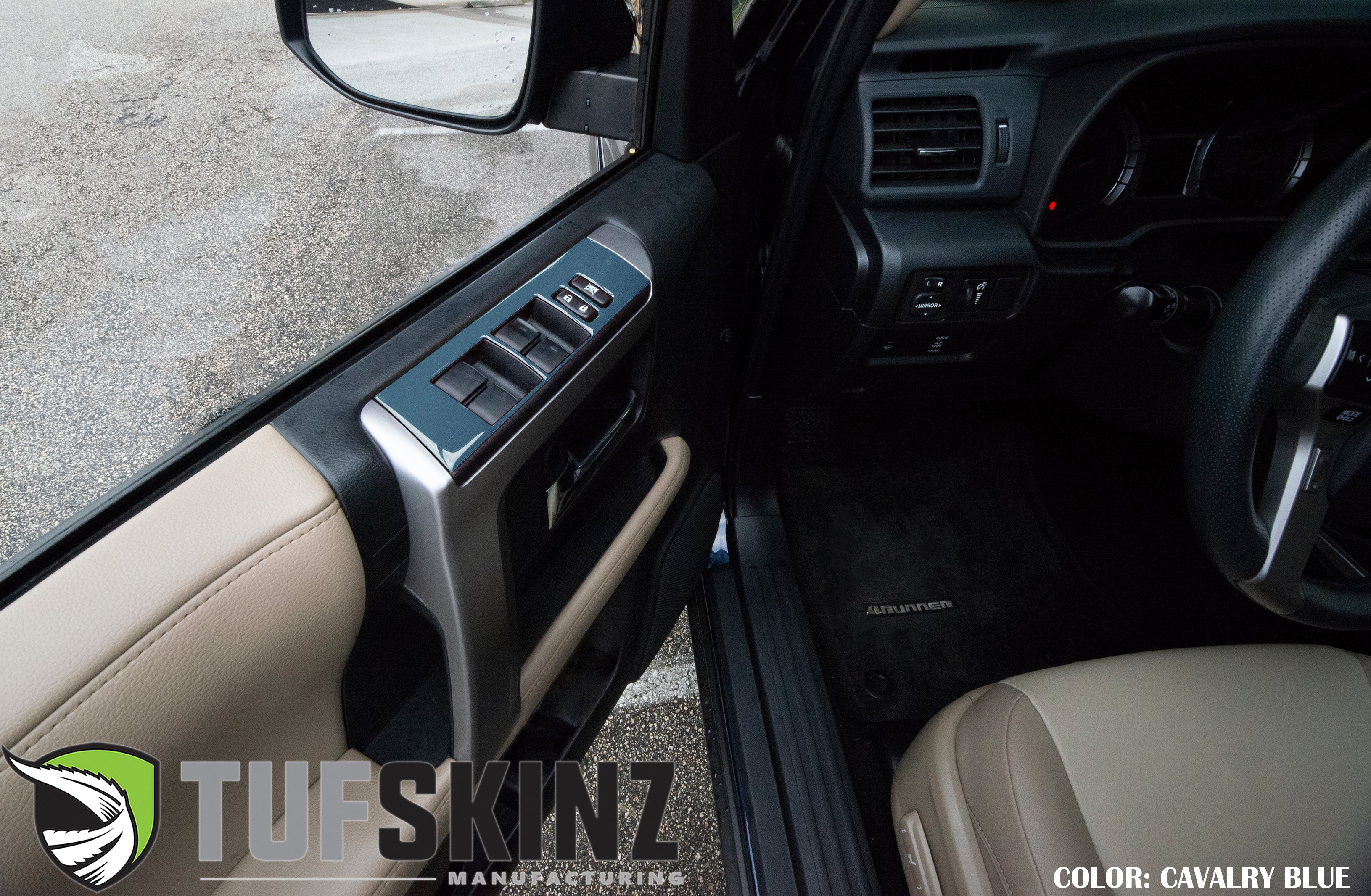 Tufskinz Side Door Control Accent Trim For 4Runner (2014-2024) - Image 3
