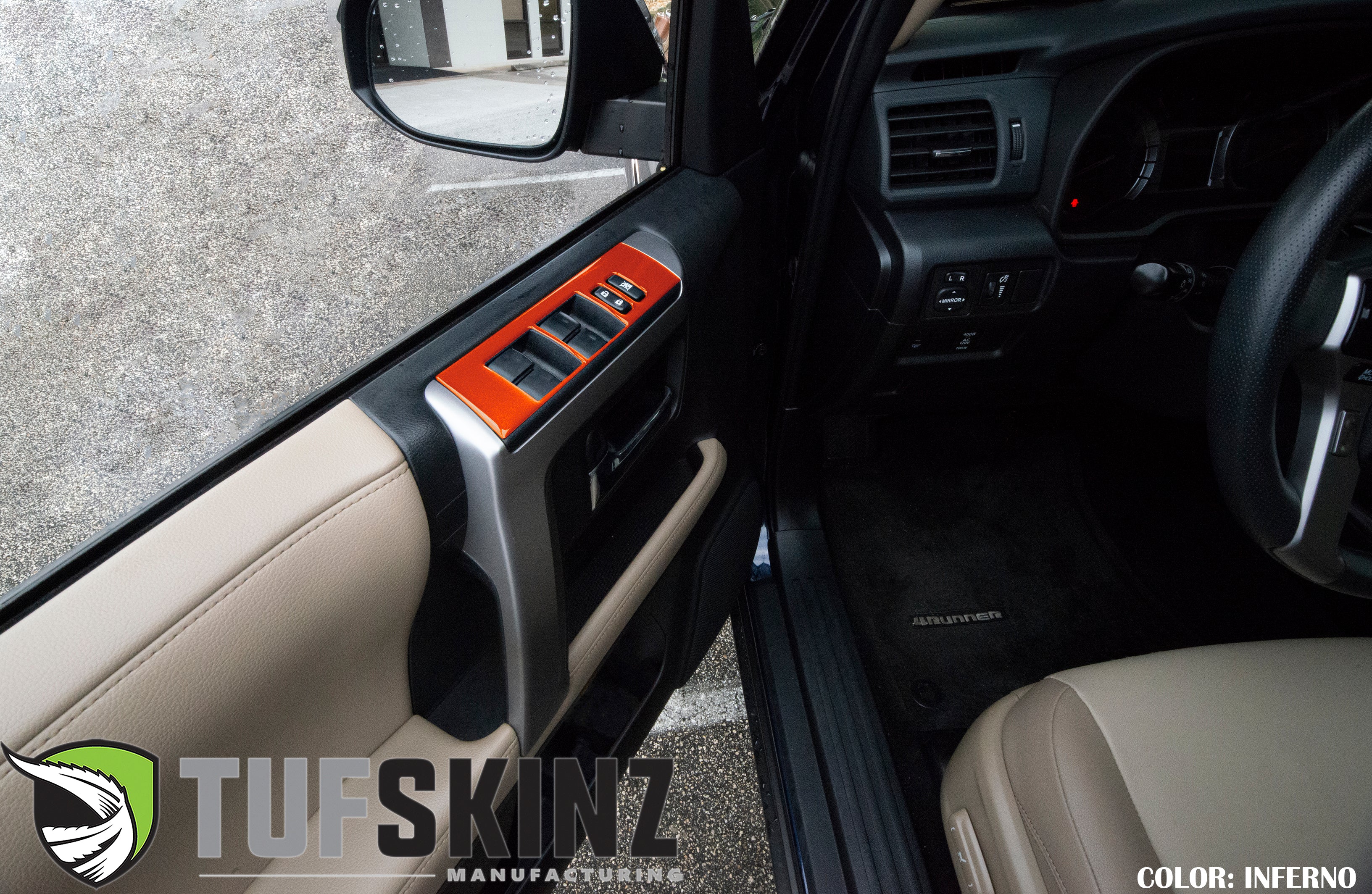 Tufskinz Side Door Control Accent Trim For 4Runner (2014-2024) - Image 5