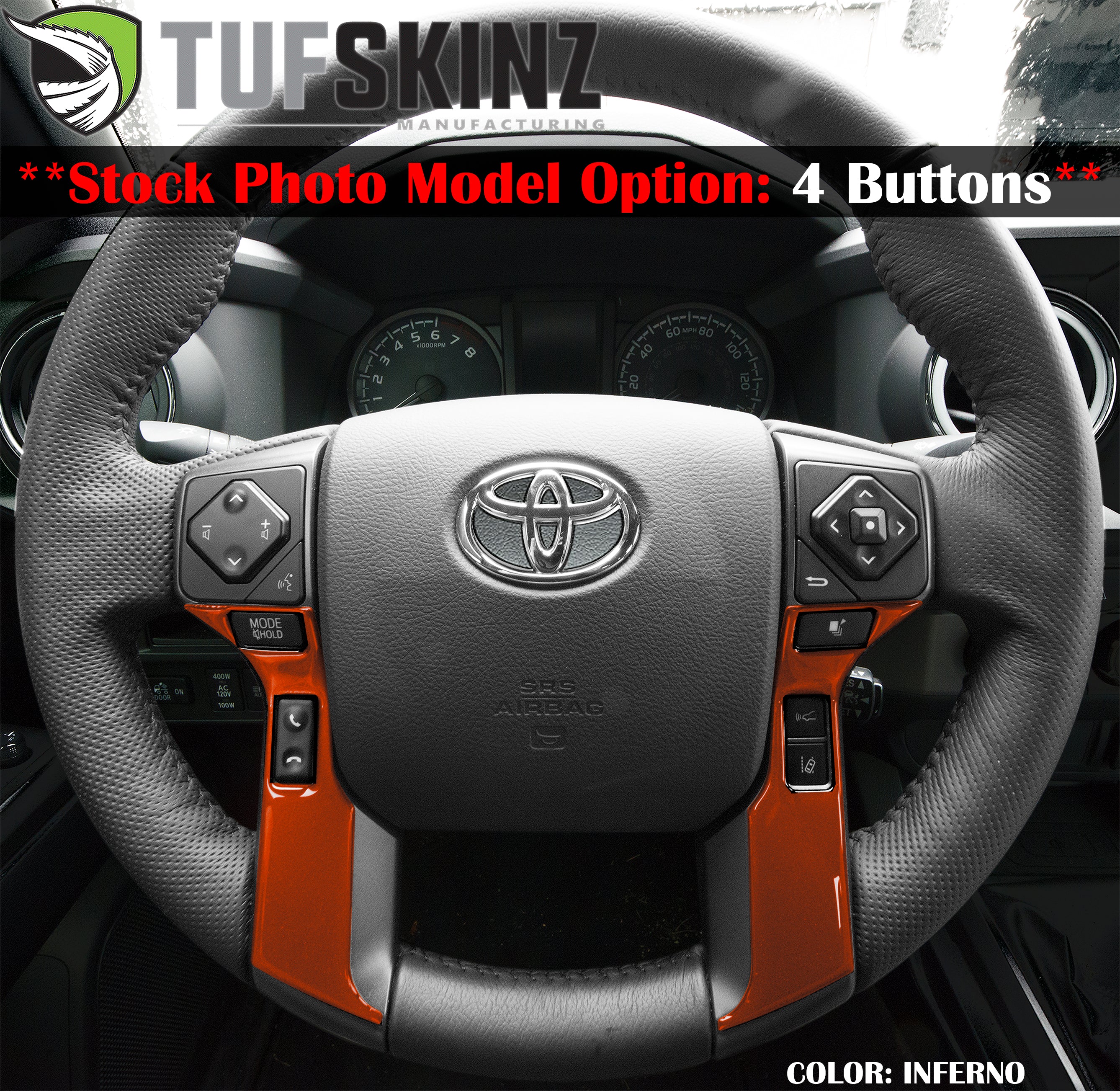 Tufskinz Steering Wheel Trim For 4Runner (2014-2024) - Image 6