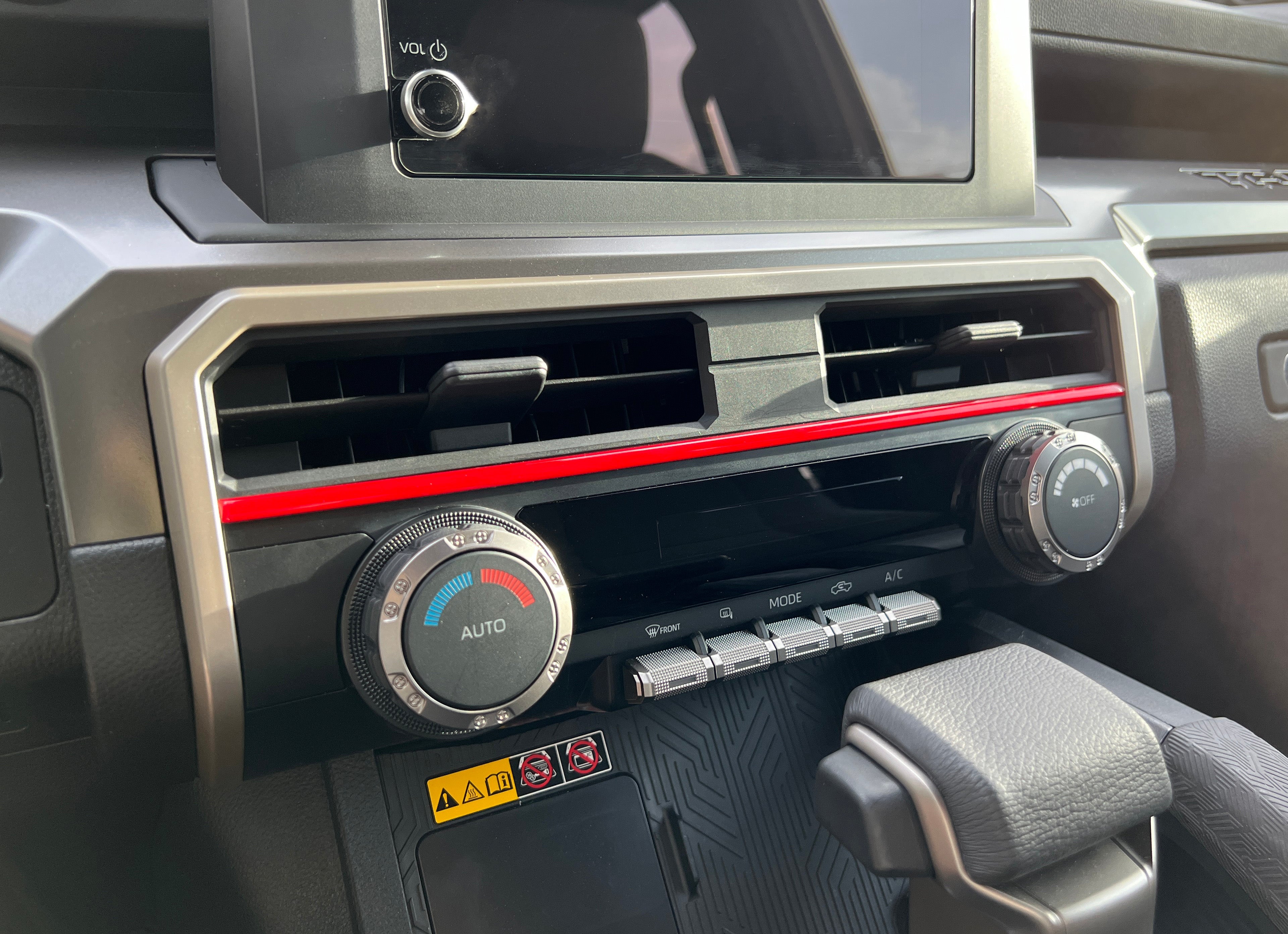 Tufskinz Strip Above Climate Control Accent Trim For 4Runner (2025-Current) - Image 2