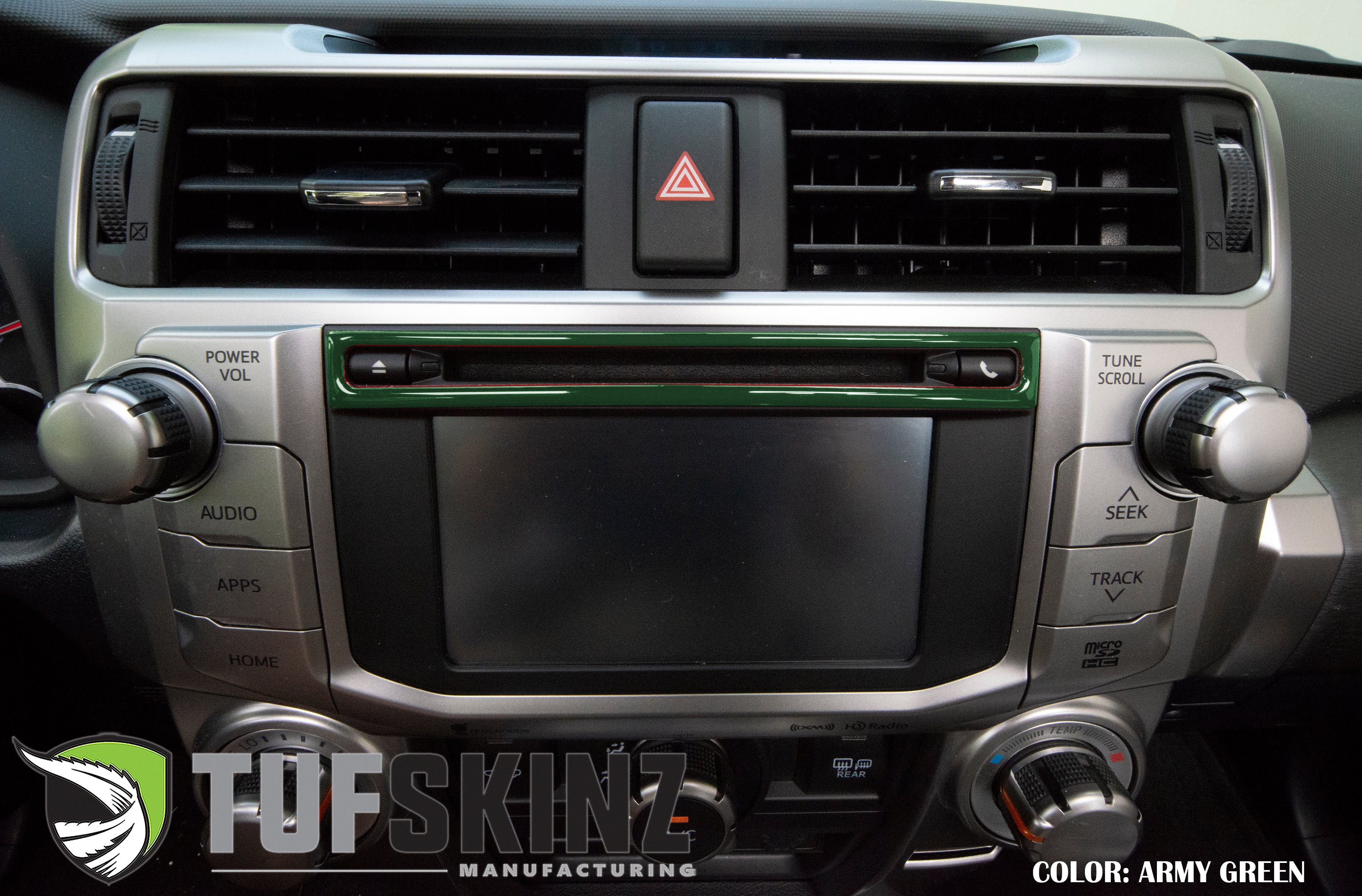 Tufskinz Upper Radio Display Accent Trim For 4Runner (2014-2024) - Image 3