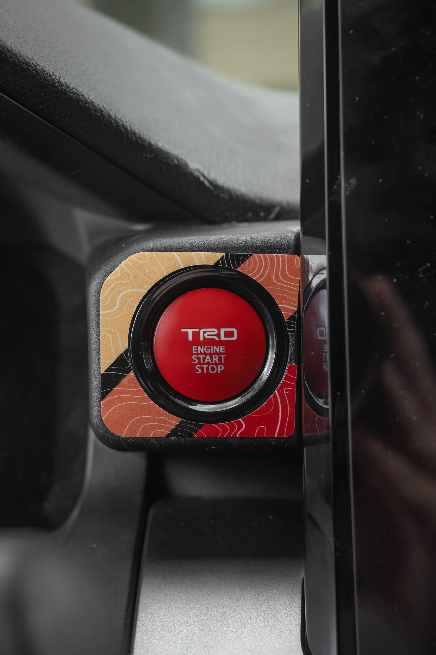 Vinyl Garage Start/Stop Button Overlay For 4Runner (2025-Current) - Image 24