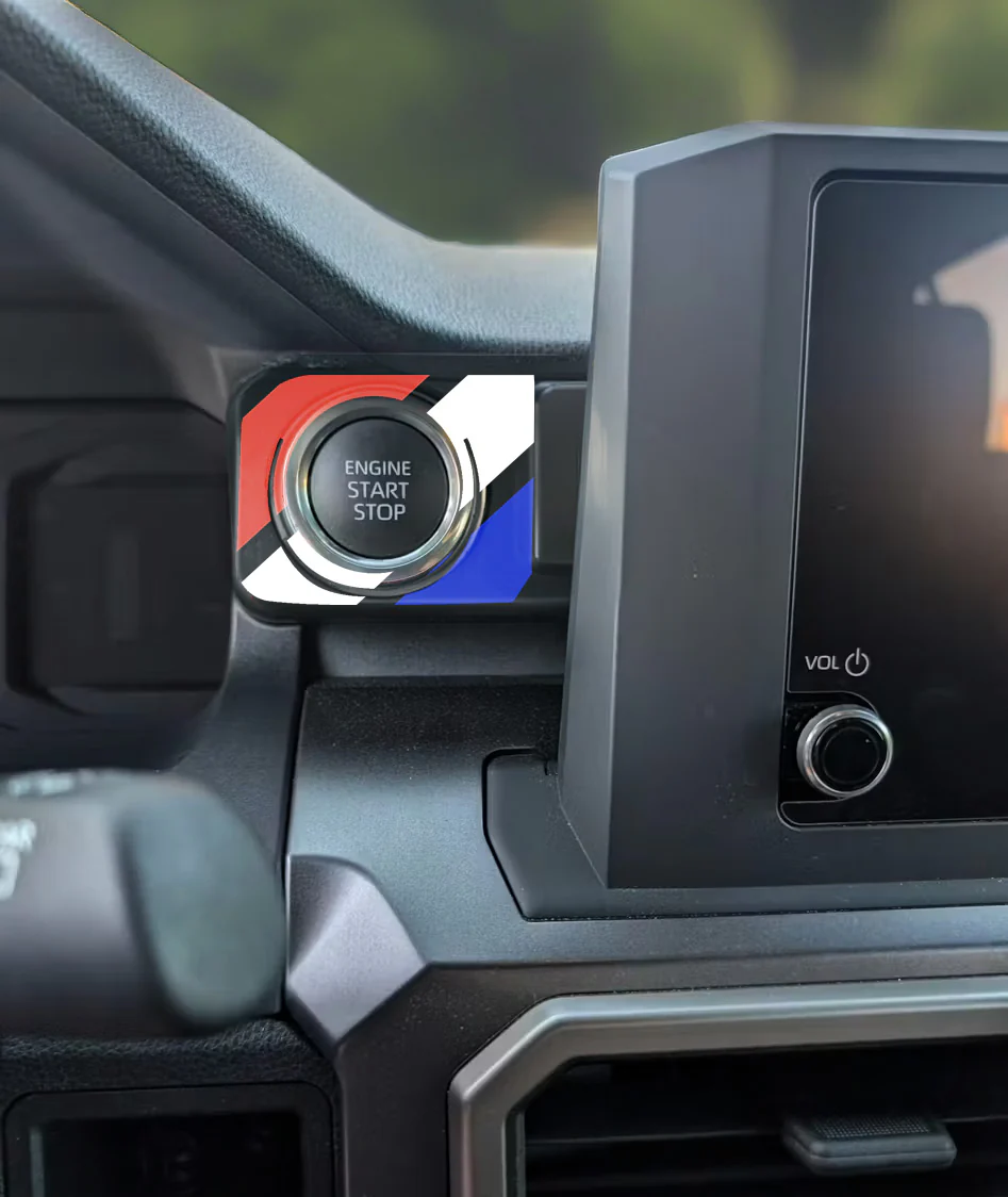 Vinyl Garage Start/Stop Button Overlay For 4Runner (2025-Current) - Image 3