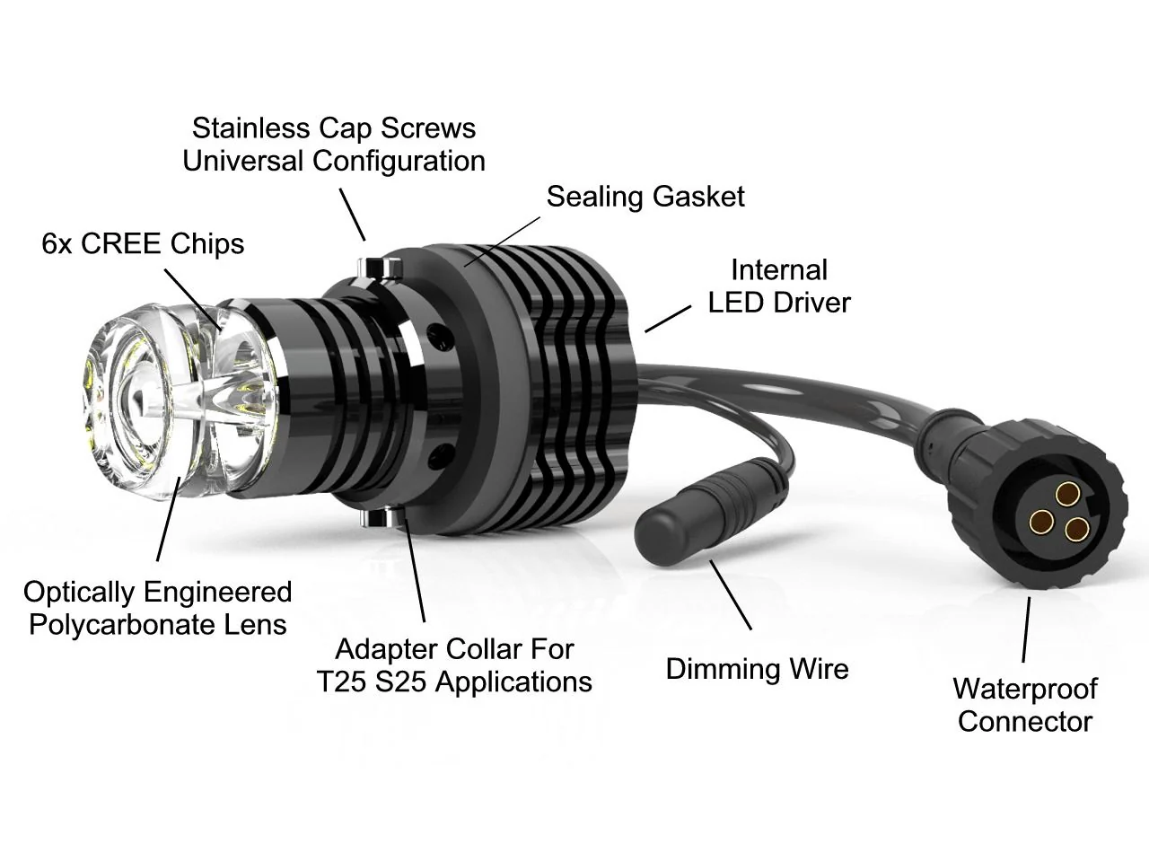 VLEDS V6 Triton White/Amber Switchback + Hyperflash Kit For 4Runner (2014-2024) - Image 6