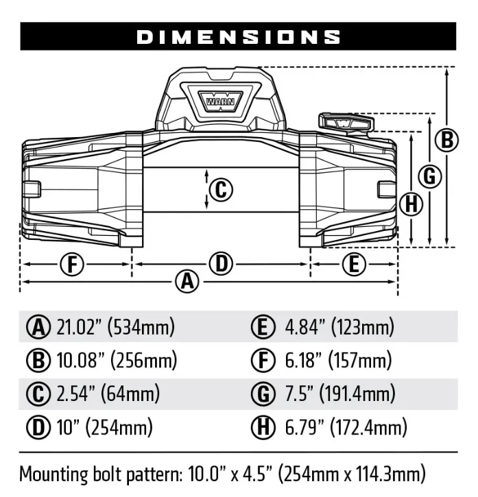 Warn 103253 VR Evo 10-S Electric 12V Winch - Image 3
