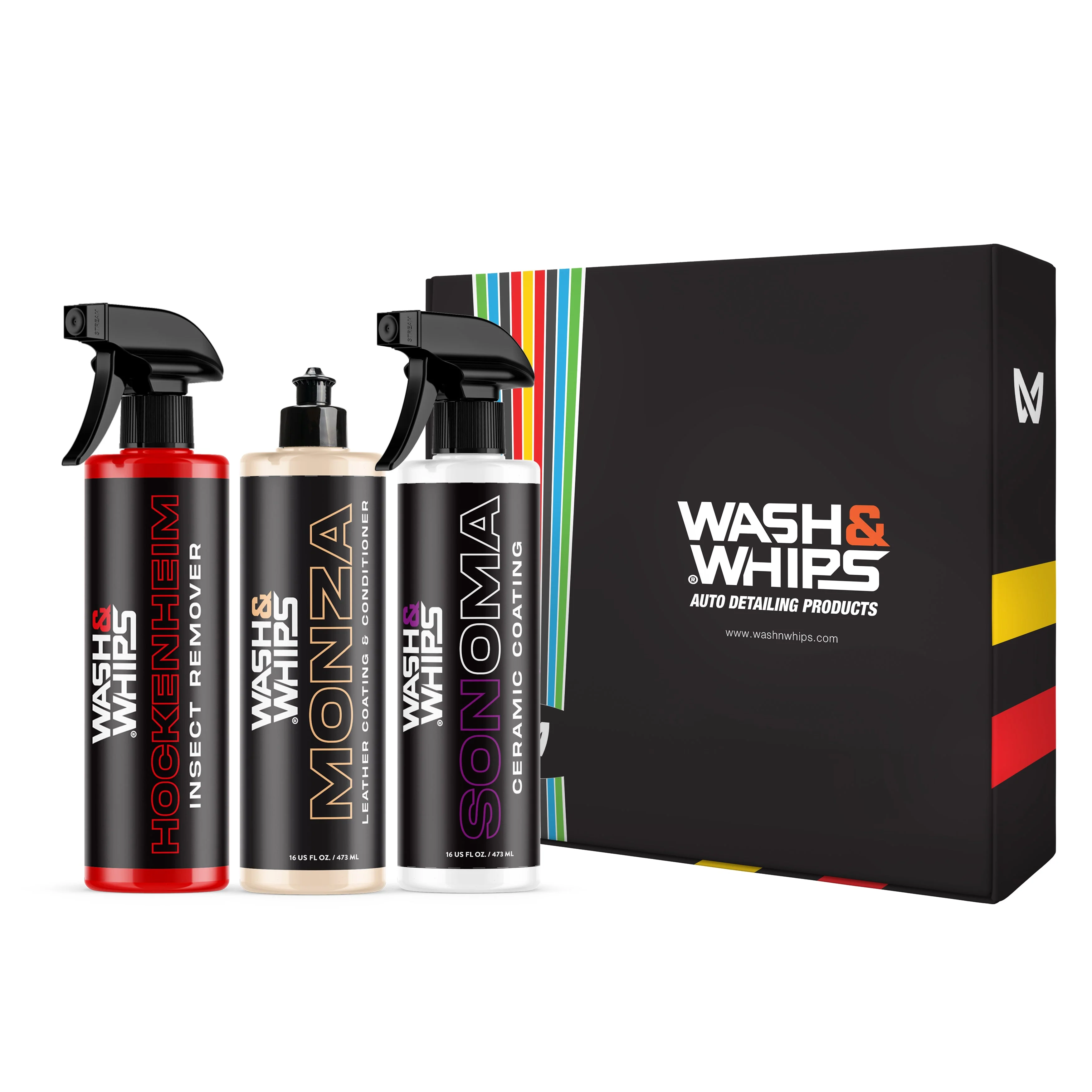 WASH&WHIPS MotoPro Motorcycle Detailing Kit - Bug Remover, Leather Care, Ceramic Spray - Image 12