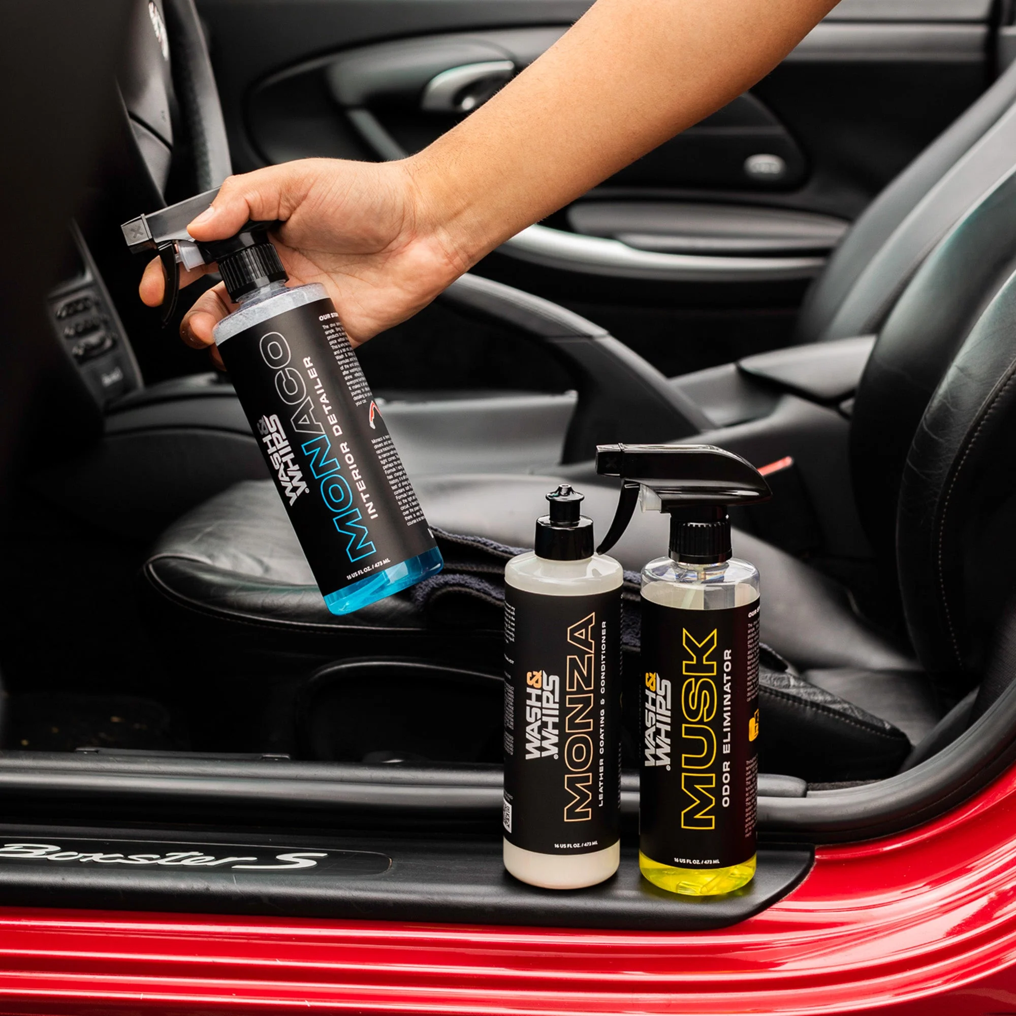 WASH&WHIPS Quick Detailing Pro Kit For Auto Detailing - 16-Piece Complete Car Care Set - Image 2
