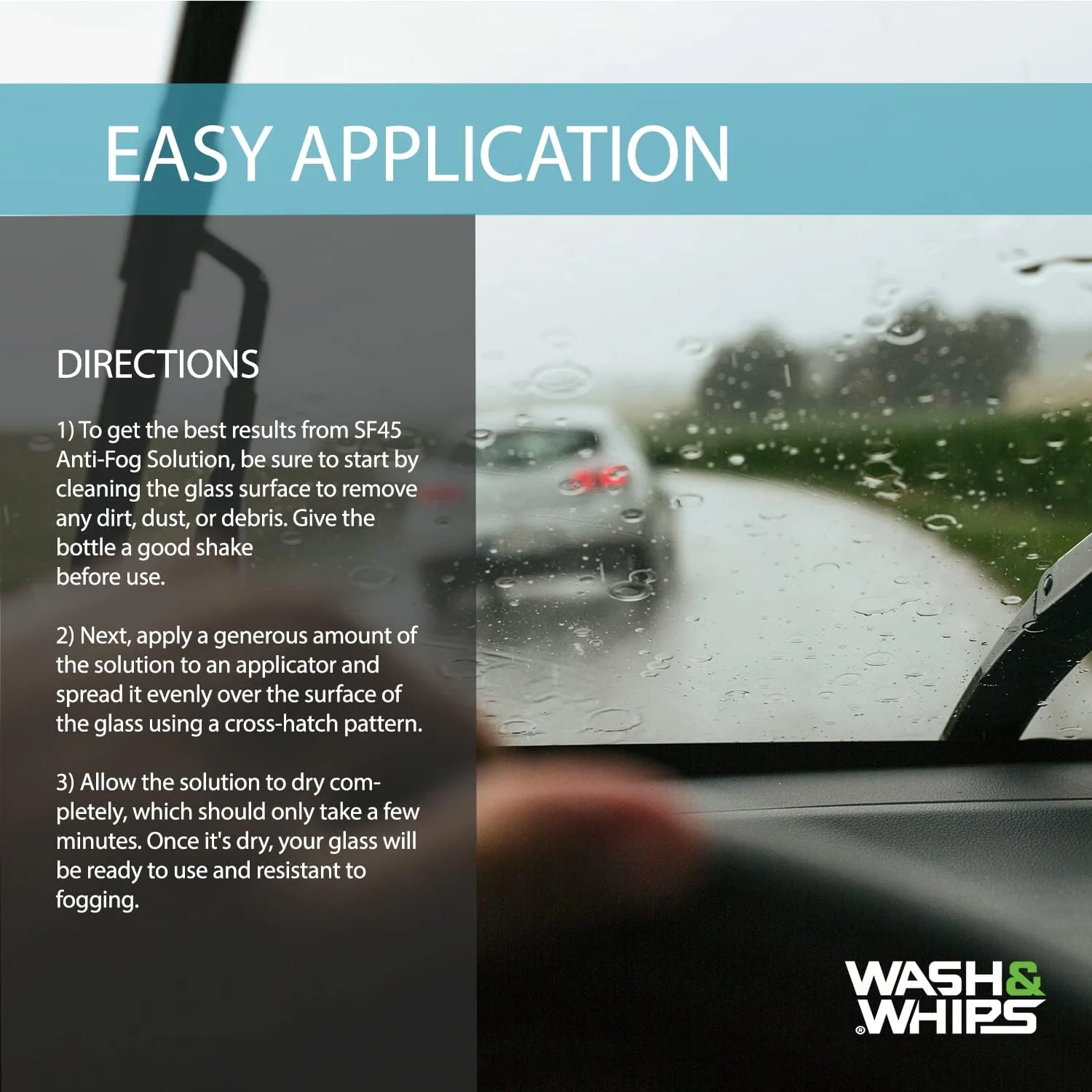 WASH&WHIPS SF45 Anti-Fog For Car Windshields - Image 4
